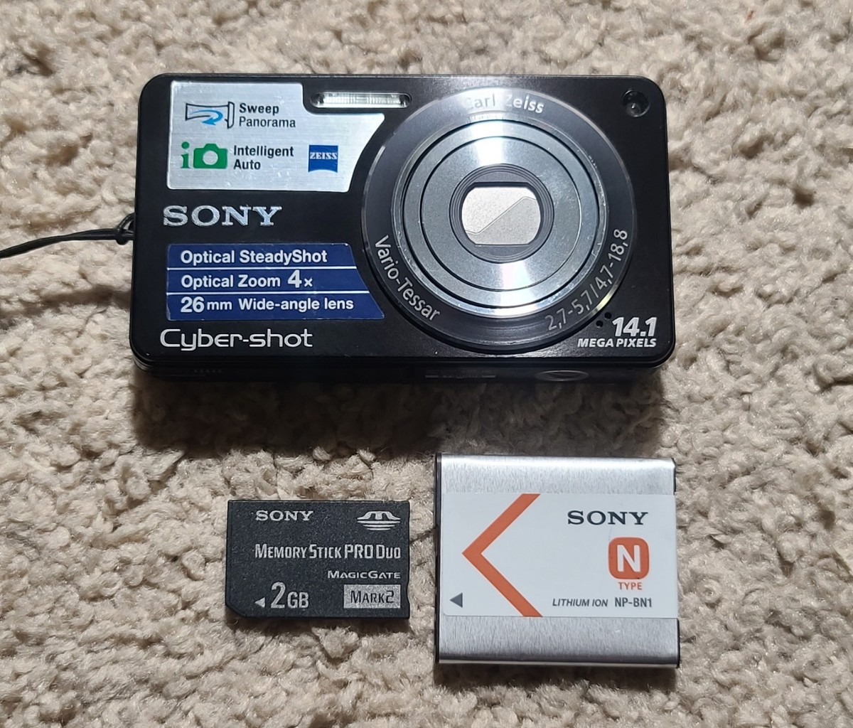 Sony Cyber-shot DSC-W350 Digital Camera 14.1MP 4x Optical Zoom