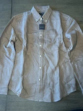 NWT Club Monaco Men’s Check Doubleface Long Sleeve Chemise Button Shirt Size S