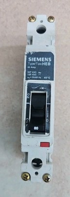 SIEMENS HEB1B080 80A 480V 1P  Bolt-On Circuit Breaker 