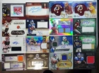 HUGE RPA, PATCH, AUTO, RELIC NUMBERED, REFRACTOR 150 FOOTBALL CARD LOT WITH RC's