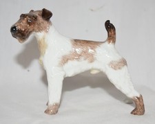 Augarten Wien Dog Figurine Wire Haired Fox Terrier