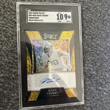 2021 Panini Select - Select Signatures Maxx Crosby #SSP-MCR Gold Prizm /10 (AU)