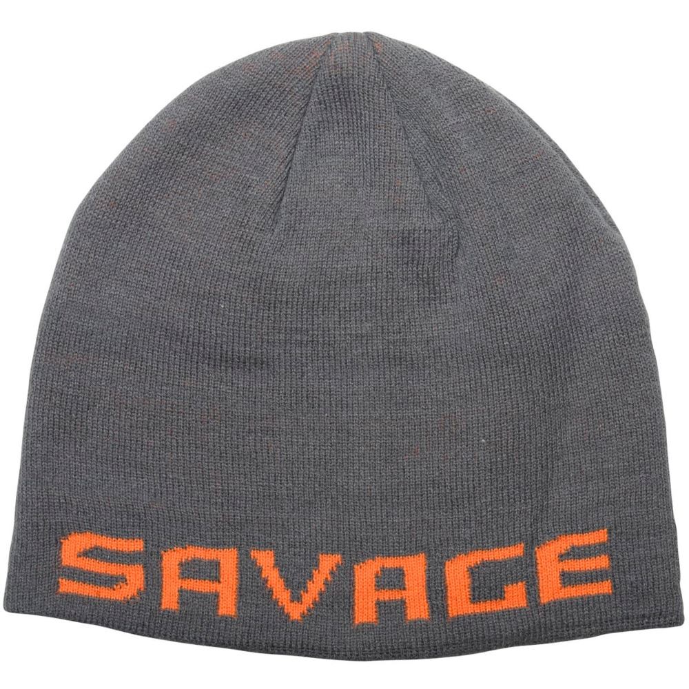 Savage Gear Logo Beanie - Grey/Orange - Image 2