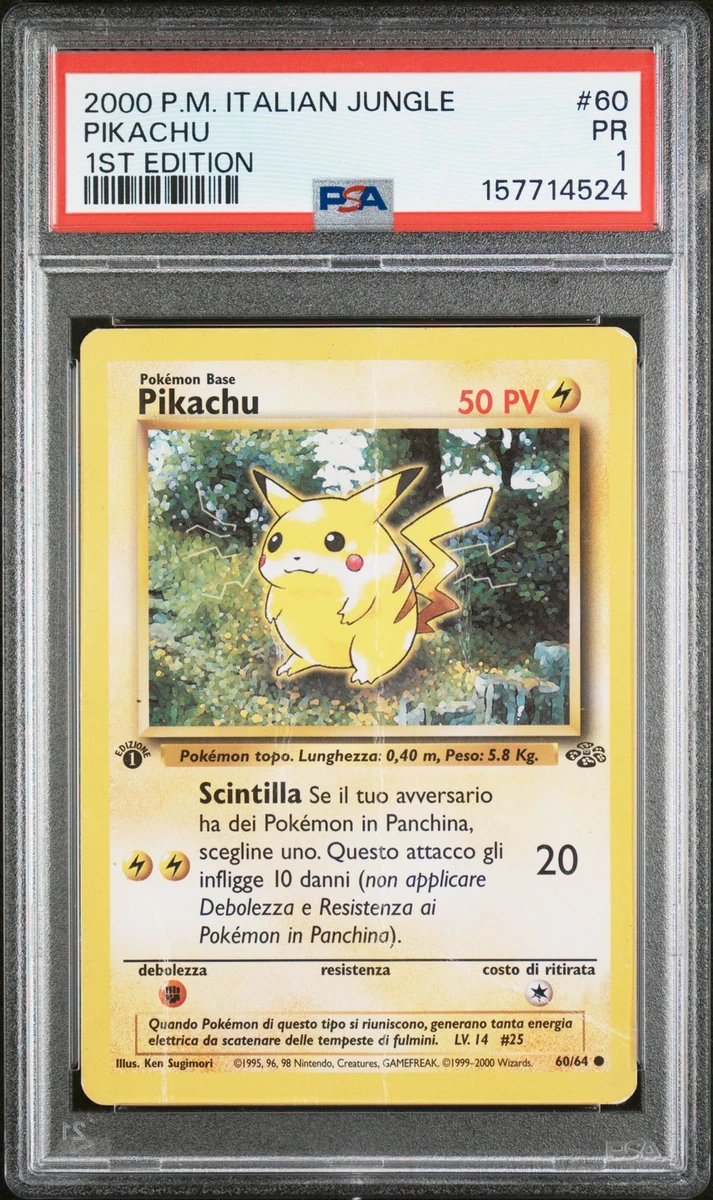 Pikachu Pokémon TCG Professional Sports Authenticator (PSA