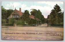 1908 John D. Rockefeller Forest Hill Cleveland OH Postcard