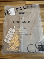 COOFANDY Men's Cotton Linen Henley T-Shirt Long Sleeve Hippie Casual Beach Tan