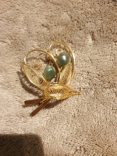 Green Gold Colour Brooch