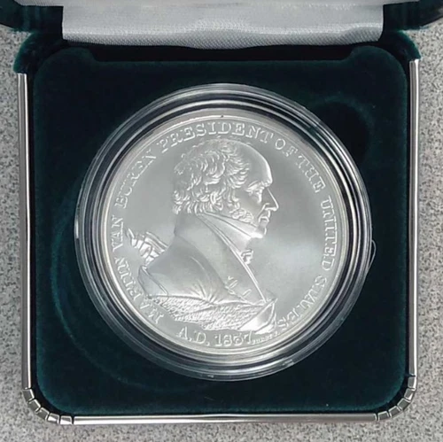 US Presidential .999 Silver 1 oz. Medal Martin Van Buren OGP