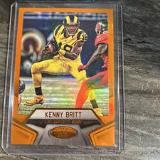 2016 Certified Mirror Orange Los Angeles Rams Football Card #3 Kenny Britt /225