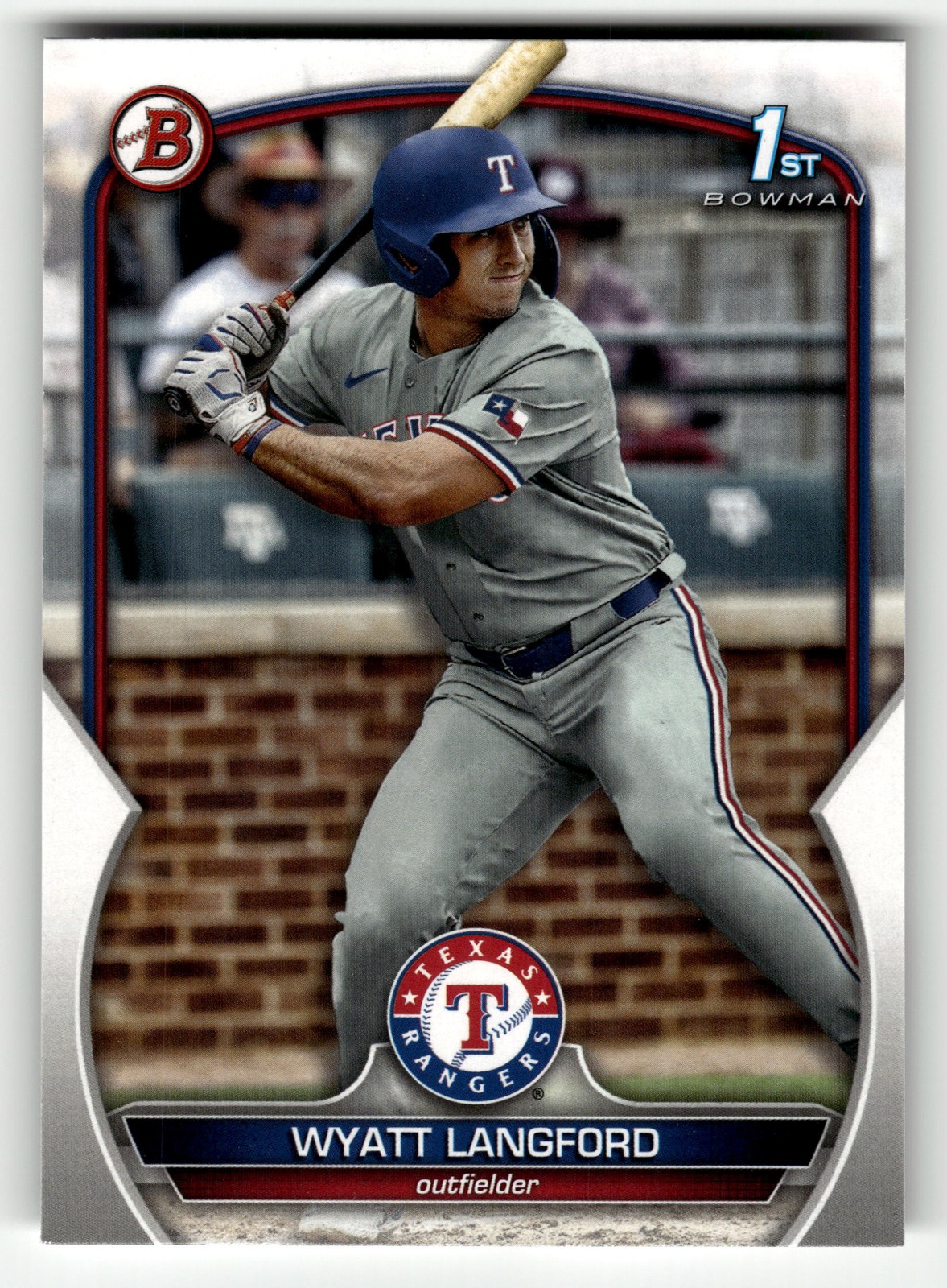 2023 Bowman Draft Wyatt Langford #BD-106 Texas Rangers 1ST BOWMAN