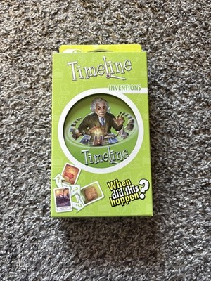 Timeline Inventions Card Game Zygomatic Asmodee Frederic Henry Round Tin NEW