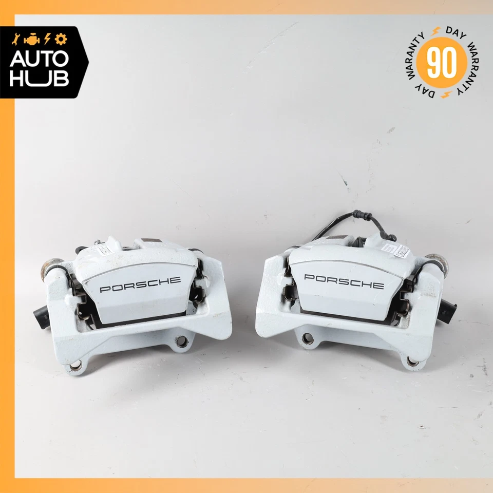Juego de pinzas de freno traseras izquierda y derecha 15-18 Porsche Macan S 95B con actuador OEM Foto 2 de 4