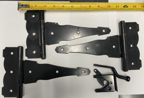 3 Gate Hinges With Latch Heavy Duty