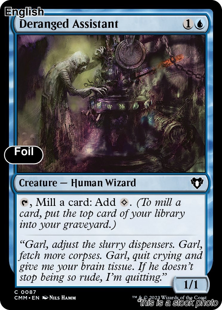 Deranged Assistant [CMM - 87] Foil Commander Masters