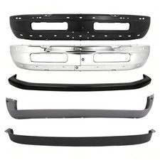 Chrome Black Front Bumper For Dodge Ram 1500 1994-2001 Ram 2500 3500 1994-2002