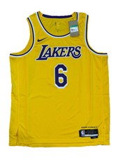 Nike Mens XL Gold Lakers Lebron James Swingman Icon EDT.Jersey DN2009728 New