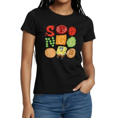 Spongebob Schwammkopf Burger Zutaten Design Frauen T-Shirt