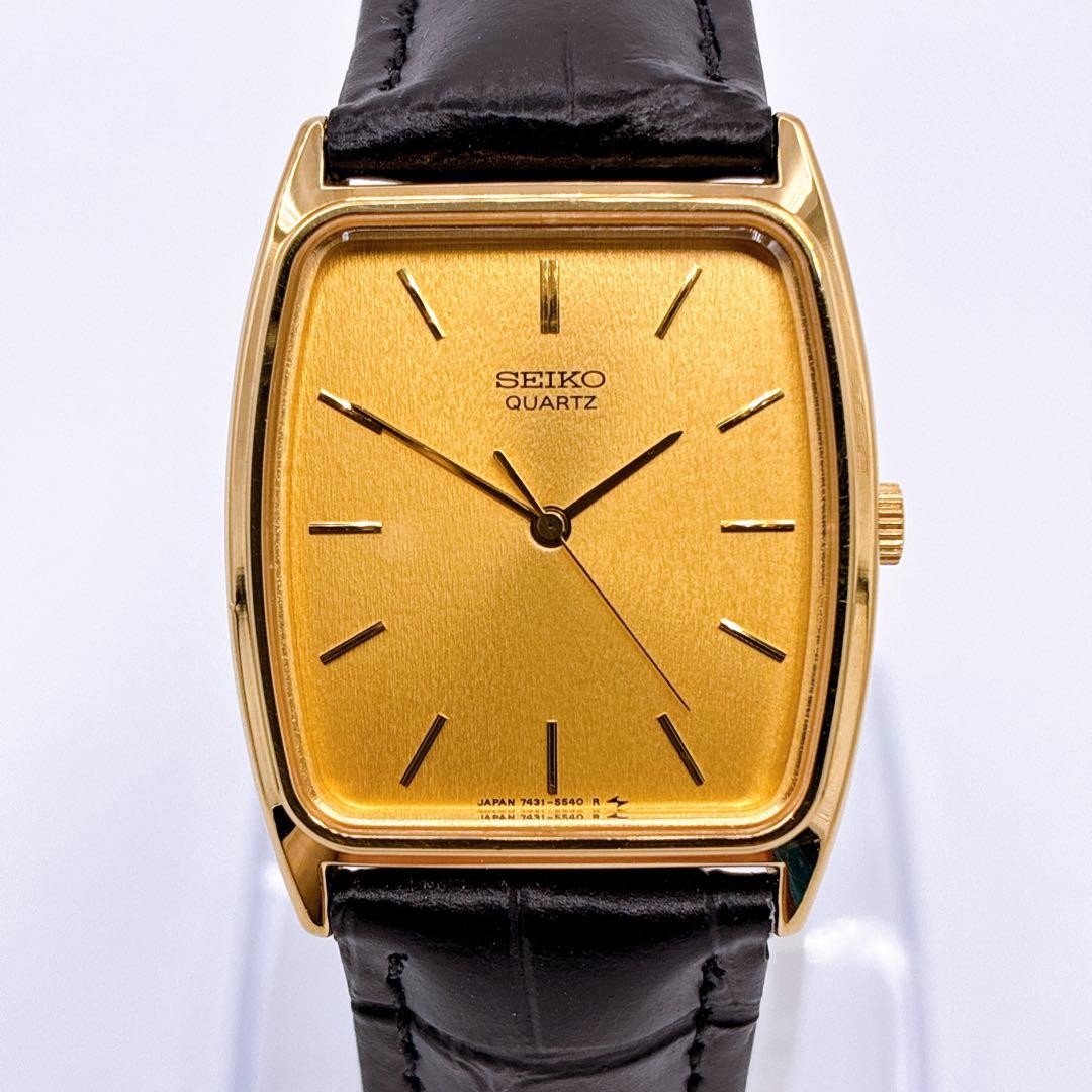 7431 Quartz Classic 5390 Seiko Dress Japanese Dolce Vintage Watch Gold - vintagewatches.pk