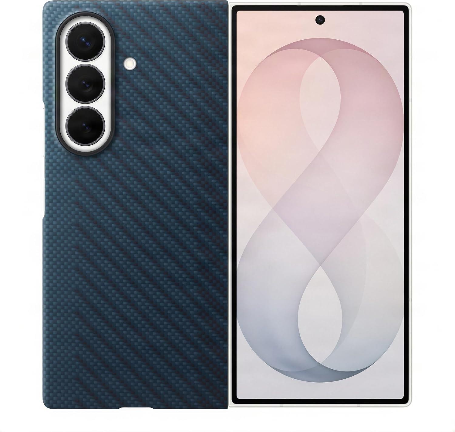 Samsung Galaxy Z Fold 8 Ultra 8.0"" Carbon Magnet Case Blue - EF-KF976SNEGWW