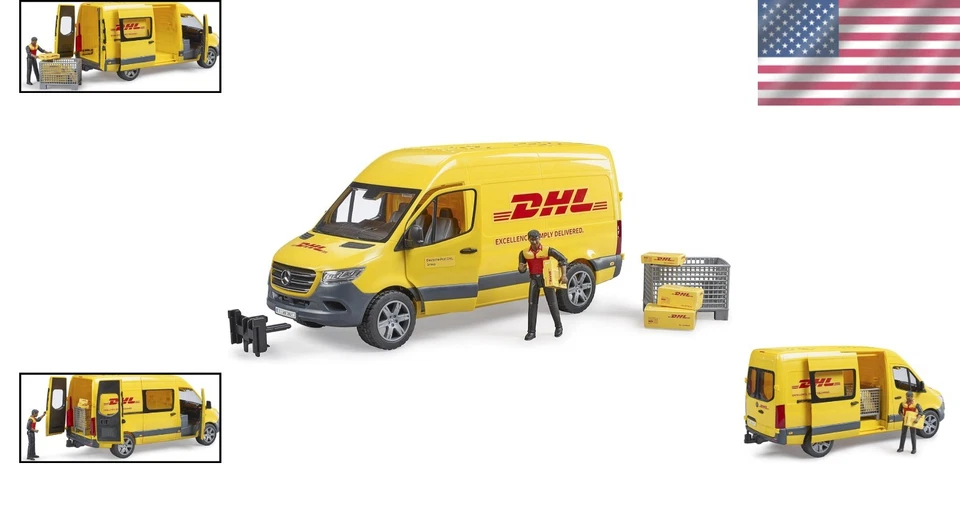 DHL Delivery Van with Driver Figure - Image 2 of 4