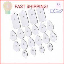 TENS/EMS Unit Replacement Pads NURSAL 20 Pack 3.5mm Snap Electrode Patches for E