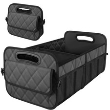 Deosk 50L Car Trunk Organizer 6-Pocket Waterproof Polyester SUV Storage Charcoal