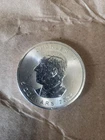 2025 Canadian Maple Leafs 1 Ounce Silver Queen Elizabeth With No Crown 999.9