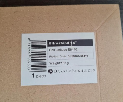 BakkerElkhuizen UltraStand Ergonomiczny stojak na laptopa do 14" Dell Latitude E6440 - Zdjęcie 3 z 5