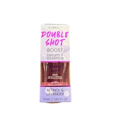 WEWELL Face Serum Double Shot Boost Serum & Essence Retinol Lavender 1.69 oz