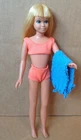 VINTAGE 1971 SUN SET MALIBU BARBIE SKIPPER DOLL 1069 w/ORIGINAL SWIMSUIT & TOWEL