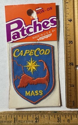 Vintage Cape Cod Massachusetts Patch Voyager Souvenir Travel NOS NIP