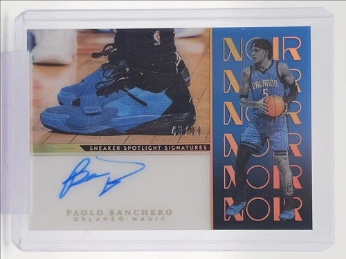 PAOLO BANCHERO 2022-23 PANINI NOIR SNEAKER SPOTLIGHT ROOKIE RC AUTO /99 Q5690