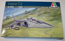 Italeri 1:72 Jaguar T.2 No. 1251 Open Box Complete Parts on Parts Trees + Decals