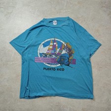 Vintage T shirt single stitch print XL Used In Japan