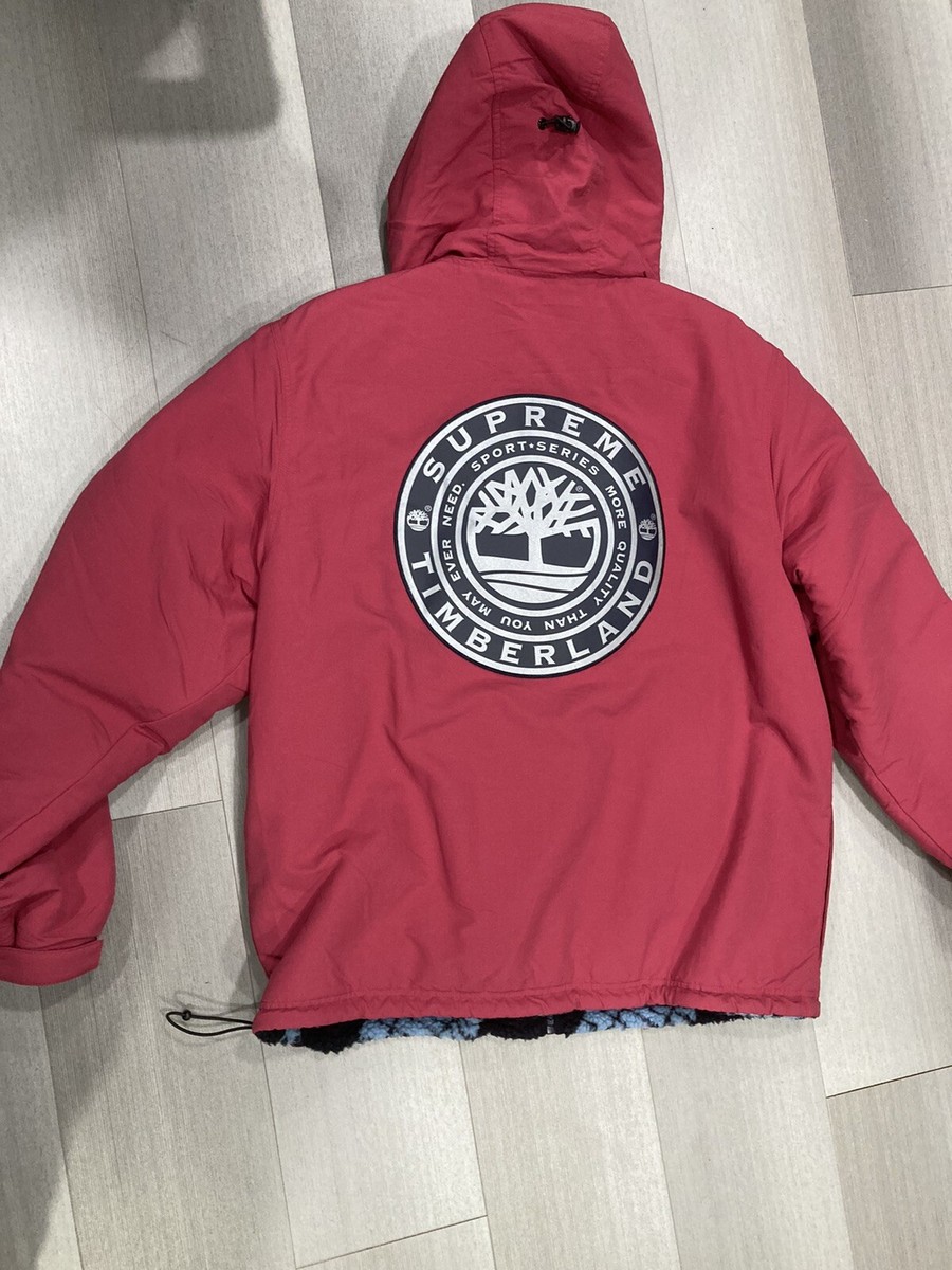 ✓ Supreme x Timberland Reversible Ripstop Jacket - Size Large
