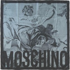 Moschino Scarf Angel Print  Large 86cm x 86cm 100% Silk Square ITALY RRP£165