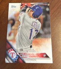 shin-soo choo texas rangers 2016 topps series one #309 Baseball Card MLB