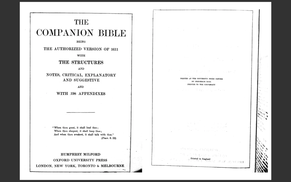 THE COMPANION BIBLE - E W Bullinger- Christian Scripture Commentary E-Book on CD Foto 2 de 4