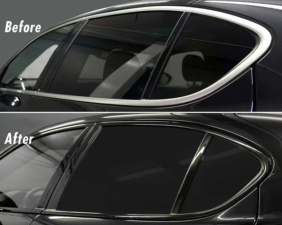 Matte/Glossy Black Chrome Delete Window Trims For Mercedes Benz CLS W218 2012-17 Foto 4 de 4