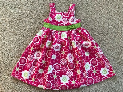 Carters Toddler Girls Pink White Green Floral Sleeveless Lined Dress Size 4T EUC | eBay Carters Toddler Girls Pink White Green Floral Sleeveless Lined Dress Size 4T EUC | eBay