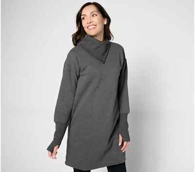 Studio Park x Shawn Killinger Regular Sweatshirt Dress-Gray-Small-NEW-A626655
