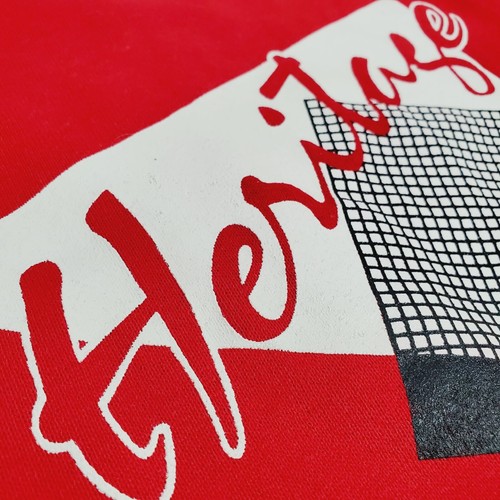 NWT! Vintage 1990s "Heritage" Crewneck Sweatshirt Red Small ☆ Extra Soft - Picture 3 of 6