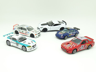 Burago SB 1/43 Set 6x BMW Ford Porsche + 1 Corvette (Welly)