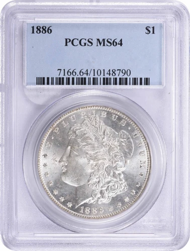 1886 Morgan Silver Dollar MS64 PCGS