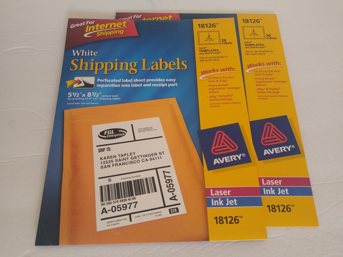 2000+ Avery Address Shipping Laser InkJet Labels 8163 8160 8195 18163