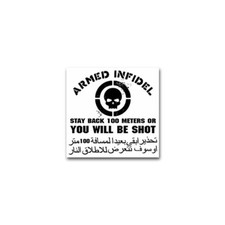 Pegatina/pegatina Armed Infidel Army ISAF KSK Bundeswehr militar 7x7 cm A2047