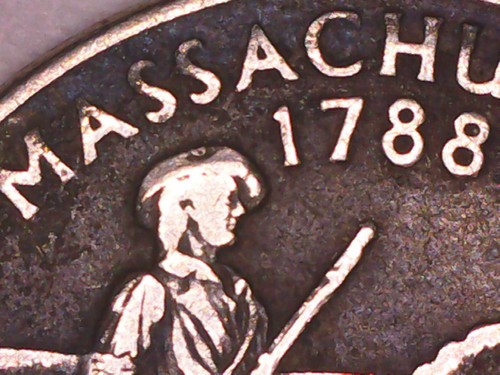 2000 D Massachusetts State Quarter-Black Beauty - Picture 5 of 13