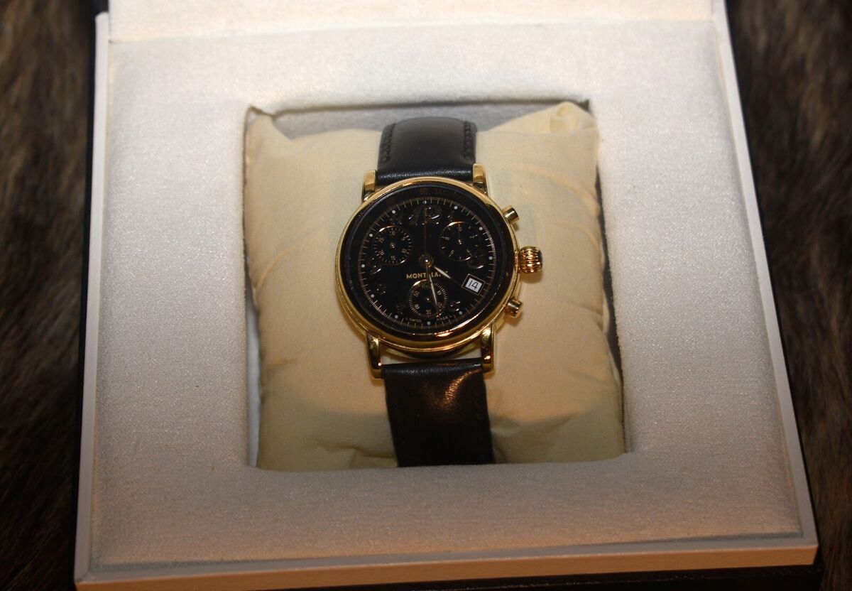 Montblanc Meisterstuck Star Chronograph 7038 Gold-Plated Montblanc Meisterstuck Star Chronograph 7038 Gold-Plated