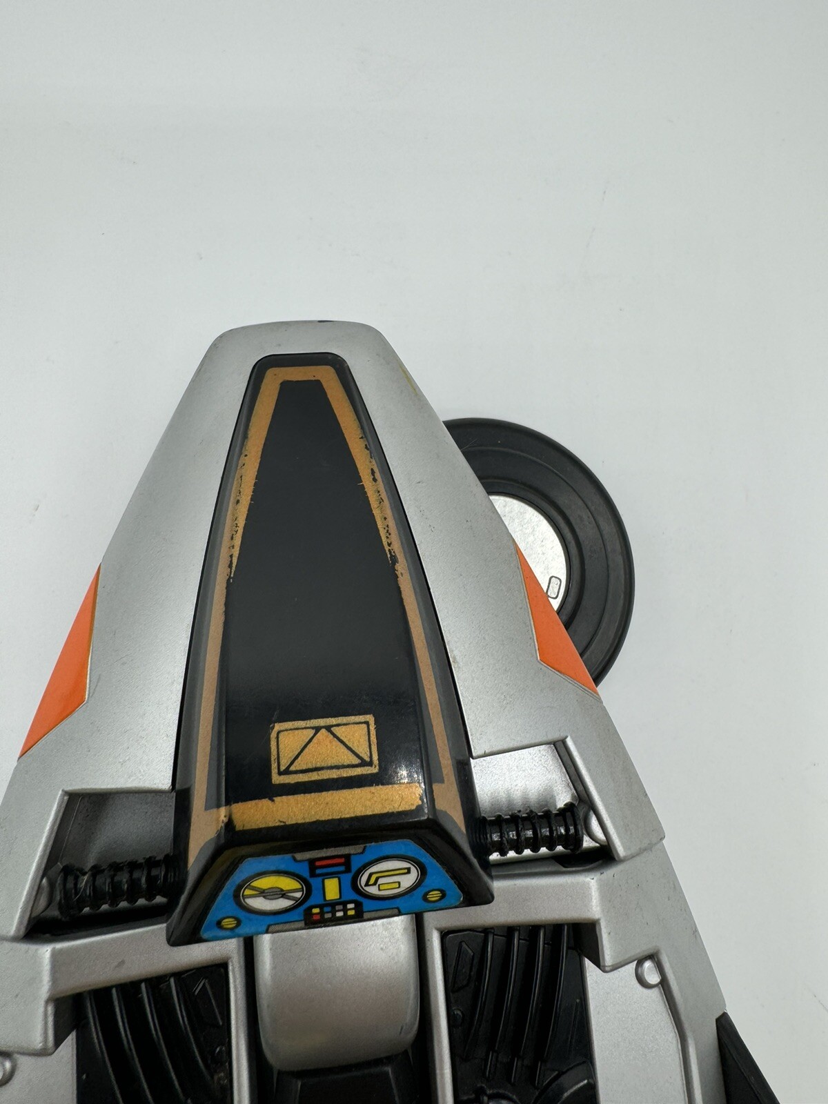 1997 Bandai Power Rangers In Space Silver Galaxy Glider Cycle Motorcycle Bike