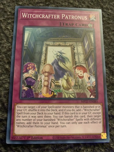 Yu-Gi-Oh! Witchcrafter Patronus – MP21-EN085 Common 1. Auflage, Sammelkarte
